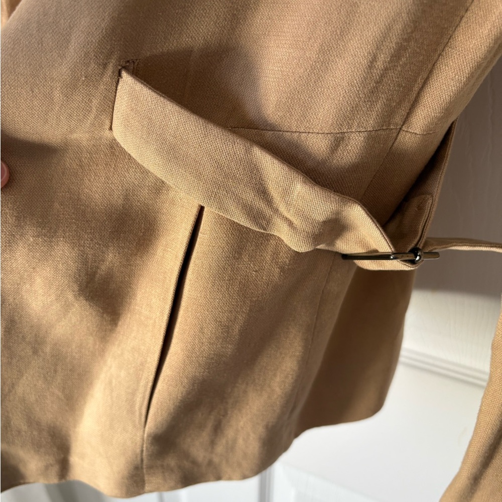 Zara Basic Cropped Open-Front Blazer Jacket Women… - image 3